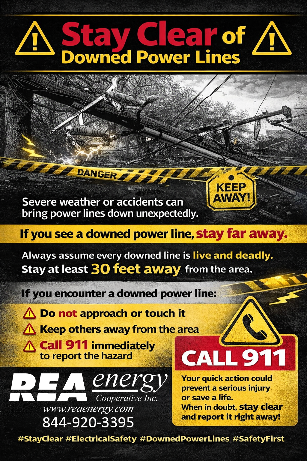 Stay Away from Downed Power Lines